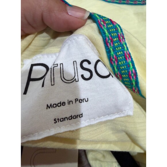 NWT PITUSA Pima Abaya Cold Shoulder Cover Up Dress Yellow Lemon One Size (107) - Picture 6 of 6